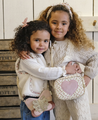 תיק צד - לב רקום❄️💗