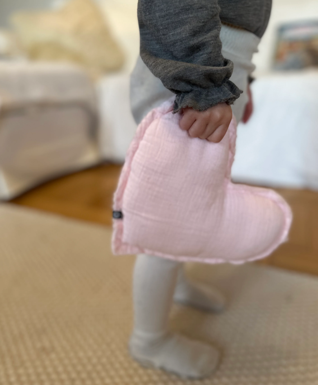 כרית חיבוק טטרה - לב - תכלת (גדול)