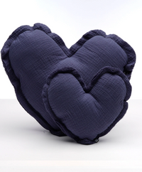 כרית חיבוק טטרה - לב - כחול אינדיגו (קטן)
