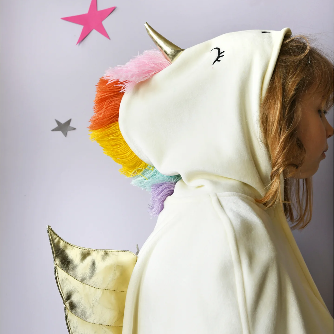 גלימת קטיפה - חד קרן 🦄🌈