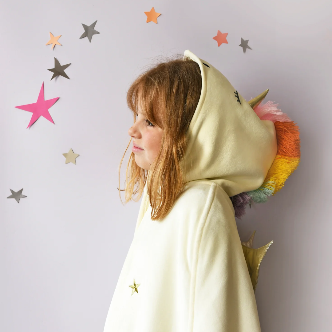 גלימת קטיפה - חד קרן 🦄🌈