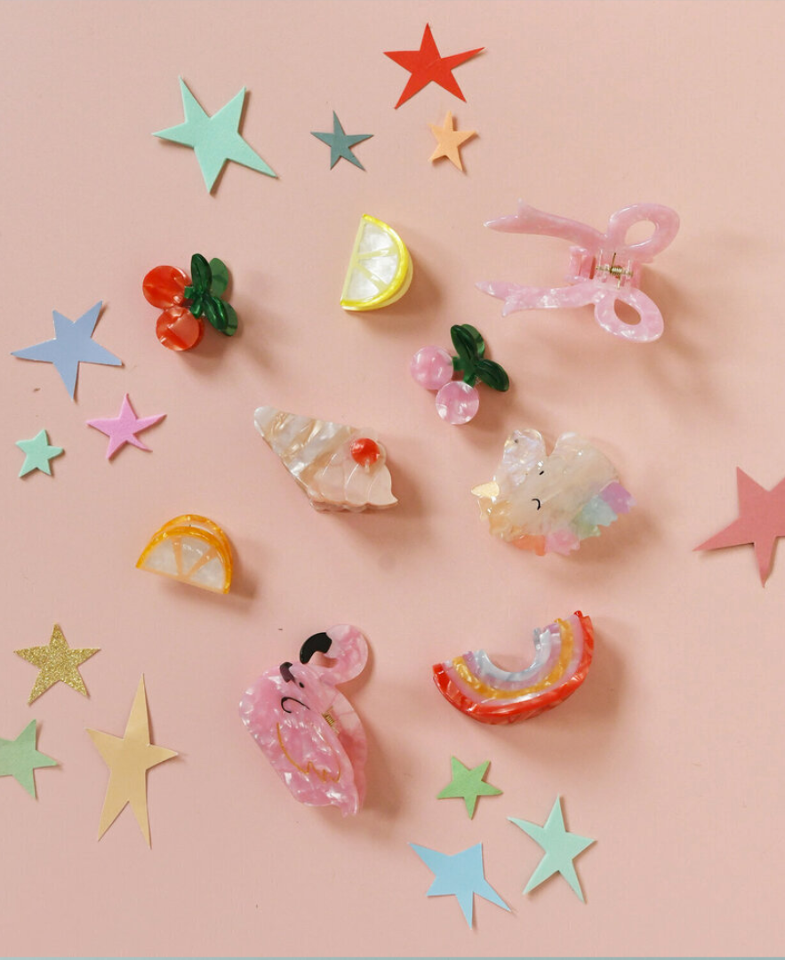 קליפסים לשיער לילדות מחומרים ממוחזרים