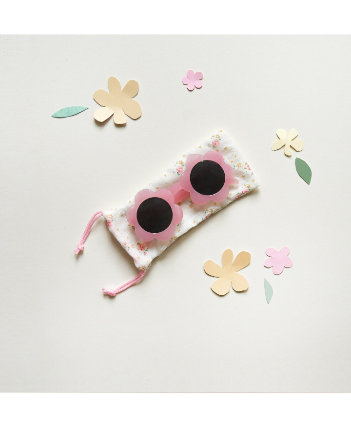 משקפי שמש ורודים לילדות עם הגנה UV