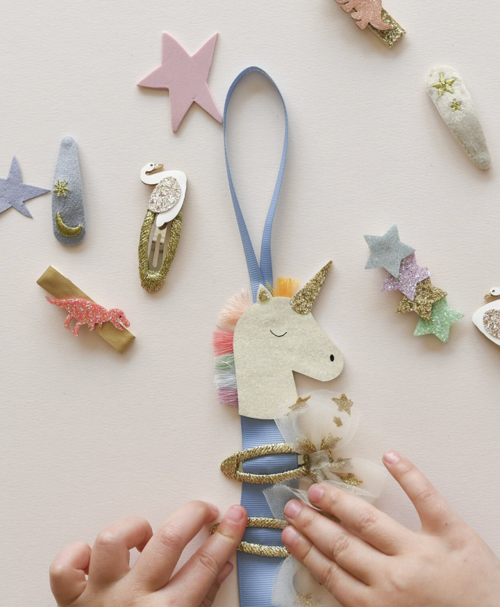 מתלה סיכות לשיער חד קרן Rockahula Kids לילדות