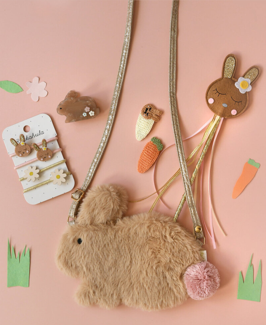 קולקציית אביזרים מתוקה של רוקוהולה קידס בעיצוב ארנב שמתאים במיוחד לפסח ולאביב