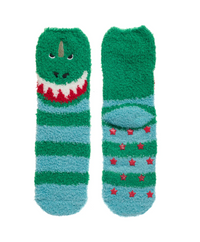 גרבים נגד החלקה - דגם דינוזאור לילדים