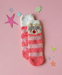 גרבי-נעלי בית חמות עם דגם במבי לילדים