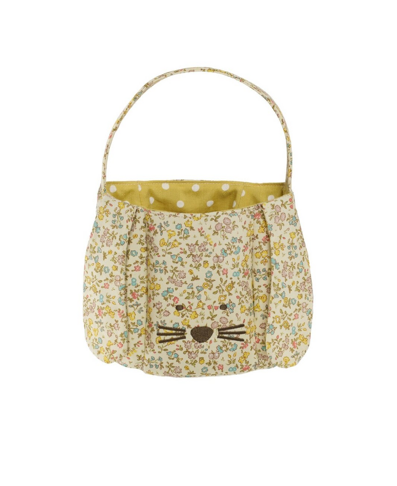 תיק יד לילדות בעיצוב ארנב חמוד עם אוזניים ורקמת פנים