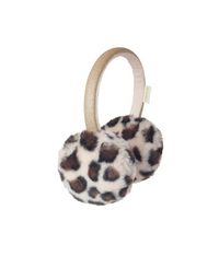 מחממי אוזניים מנומרים Leopard Love עם קשת מוזהבת לילדות – Rockahula Kids