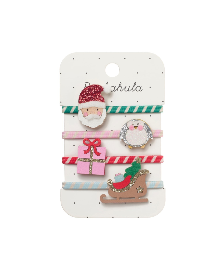 סט גומיות שיער - סנטה ומתנה 🎅🎁✨