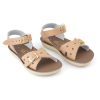 סנדלי Sweetheart של Salt Water ילדות בצבע לאטה