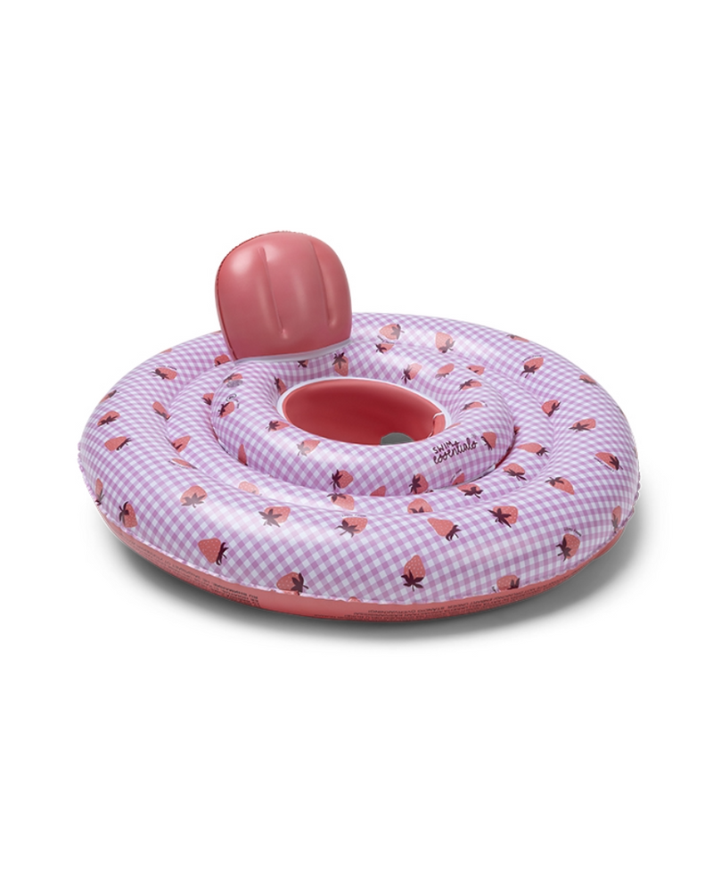 מצוף גלגל ים בהדפס תותים מתוק וצבעוני לתינוקות (0–1 שנים)